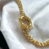 Nebula | 9ct Solid Gold Circle Bracelet Petite
