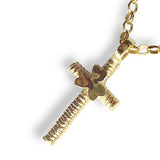 Shamrock | 9ct Solid Gold Simple Cross Pendant