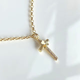 Shamrock | 9ct Solid Gold Simple Cross Pendant