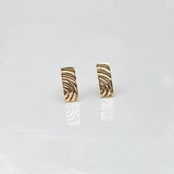 Heaven | 9ct Solid Gold Bar Stud Earrings Petite