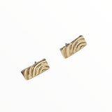 Heaven | 9ct Solid Gold Bar Stud Earrings Petite