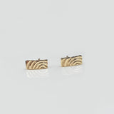 Heaven | 9ct Solid Gold Bar Stud Earrings Petite