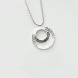 Heaven | Sterling Silver Double Circle Pendant Medium