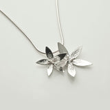 Star Flower | Sterling Silver Double Floral Pendant