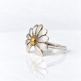Daisy | Sterling Silver and 22ct Gold Plated Ring