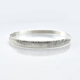 Martina Hamilton 6.5cm - Small Croí Sliogán | Sterling Silver Bangle