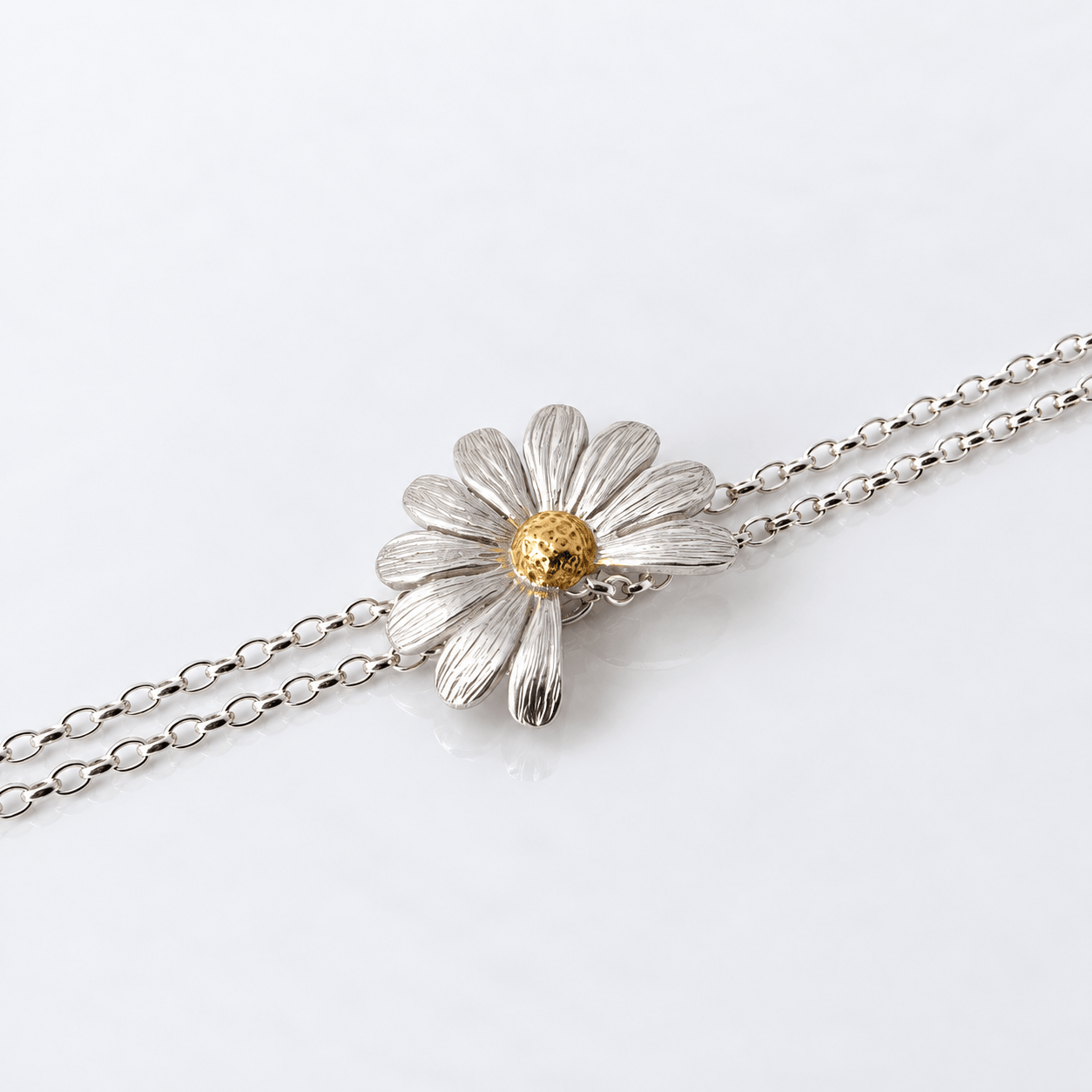 Martina Hamilton Daisy | Sterling Silver and 22ct Gold Plated Bracelet