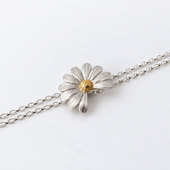 Martina Hamilton Daisy | Sterling Silver and 22ct Gold Plated Bracelet