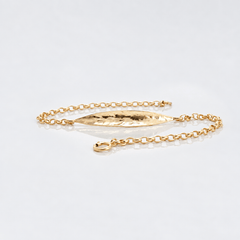 Martina Hamilton Fiadh | 9ct Solid Gold Leaf Bracelet