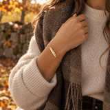 Martina Hamilton Fiadh | 9ct Solid Gold Leaf Bracelet