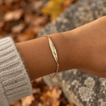 Martina Hamilton Fiadh | 9ct Solid Gold Leaf Bracelet