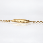 Martina Hamilton Fiadh | 9ct Solid Gold Leaf Bracelet
