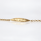 Martina Hamilton Fiadh | 9ct Solid Gold Leaf Bracelet