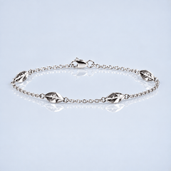Martina Hamilton Fiadh | Sterling Silver 4 Leaf Bracelet