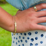 Martina Hamilton Forget Me Not | 9ct Solid Gold Ogham Grá Love Bracelet