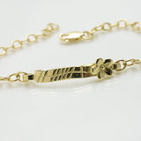 Martina Hamilton Forget Me Not | 9ct Solid Gold Ogham Grá Love Bracelet
