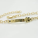 Martina Hamilton Forget Me Not | 9ct Solid Gold Ogham Grá Love Bracelet