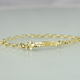 Martina Hamilton Forget Me Not | 9ct Solid Gold Ogham Grá Love Bracelet
