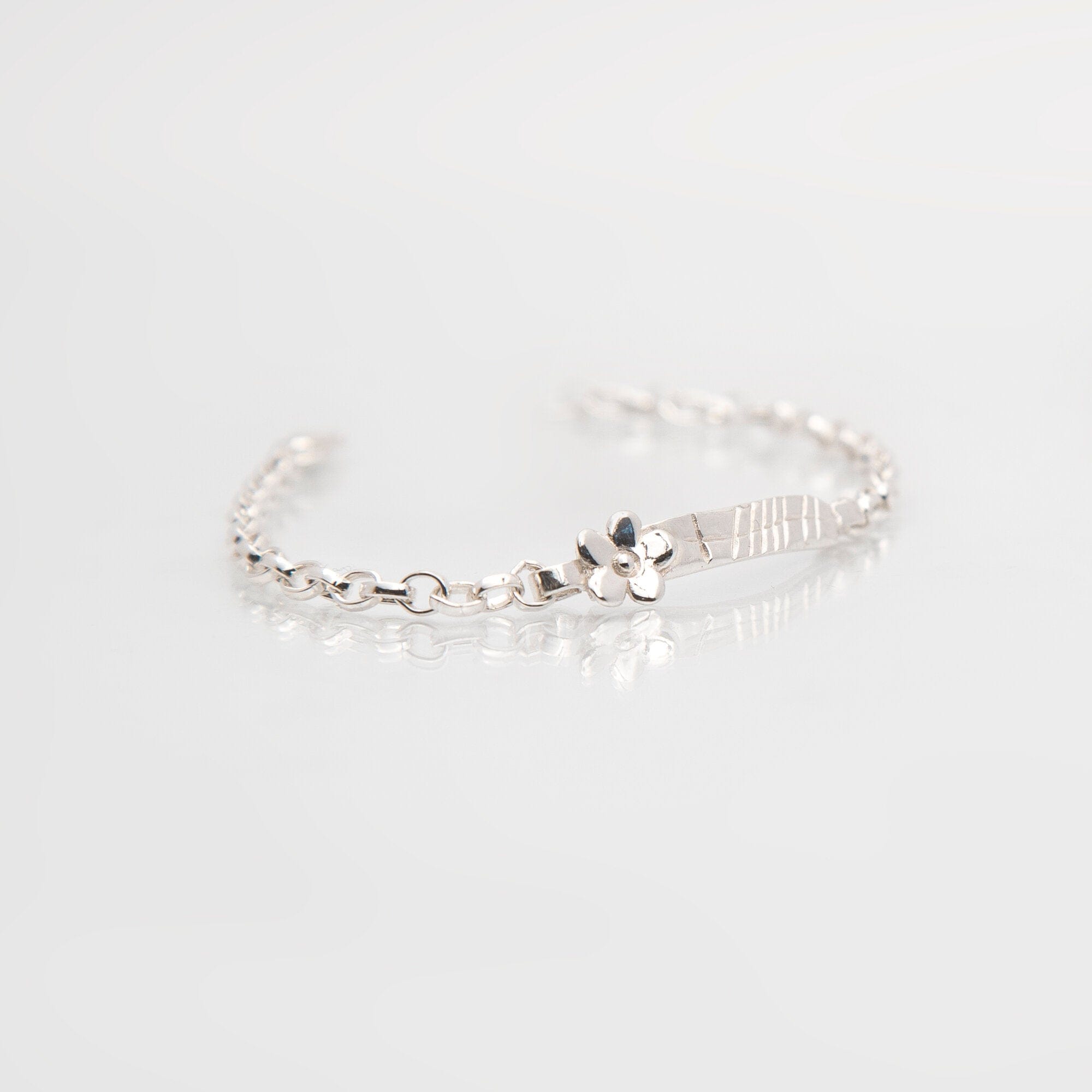 Martina Hamilton Forget Me Not | Sterling Silver Ogham Grá Love Bracelet
