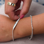 Martina Hamilton Island Link | Sterling Silver and 10ct Solid Rose Gold Bracelet