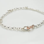 Martina Hamilton Island Link | Sterling Silver and 10ct Solid Rose Gold Bracelet