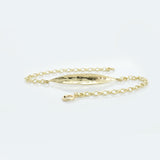 Martina Hamilton Leaf | 9ct Solid Gold Bracelet