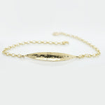Martina Hamilton Leaf | 9ct Solid Gold Bracelet