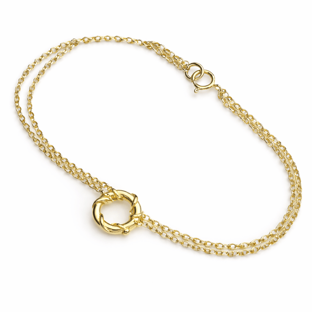 Martina Hamilton Nebula | 9ct Solid Gold Circle Bracelet Petite