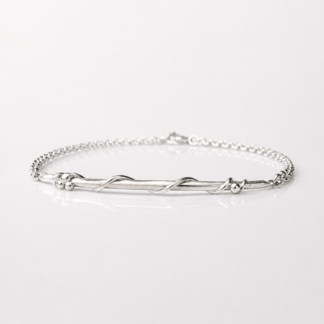 Martina Hamilton Nebula | Sterling Silver Bar Bracelet