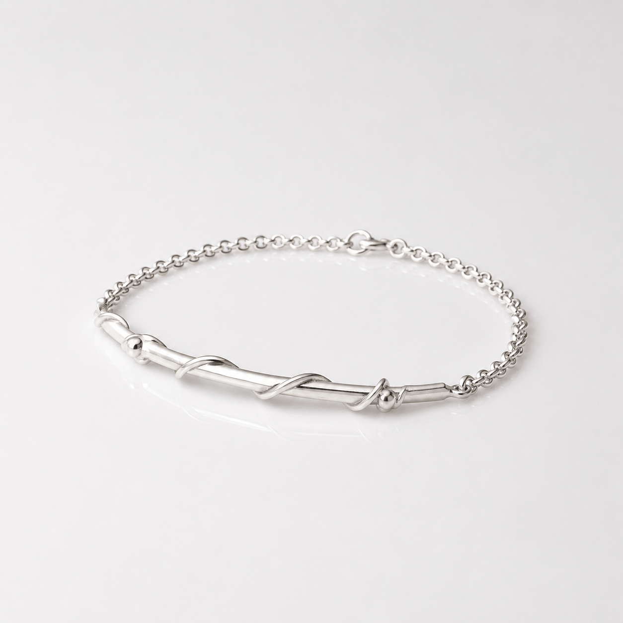 Martina Hamilton Nebula | Sterling Silver Bar Bracelet