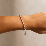 Martina Hamilton Nebula | Sterling Silver Bar Bracelet