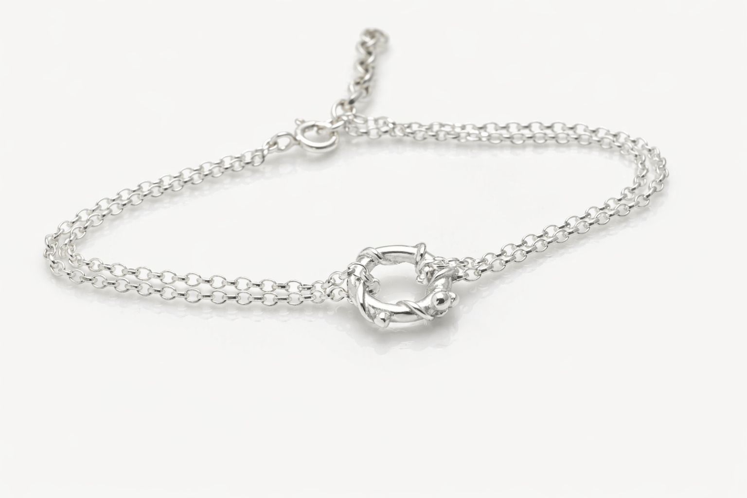 Martina Hamilton Nebula | Sterling Silver Circle Bracelet Petite
