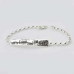 Martina Hamilton Ogham | Sterling Silver Sláinte Large Bracelet