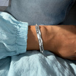 Martina Hamilton Ogham | Sterling Silver Sláinte Large Bracelet
