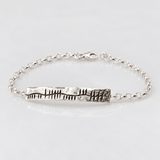 Martina Hamilton Ogham | Sterling Silver Sláinte Large Bracelet