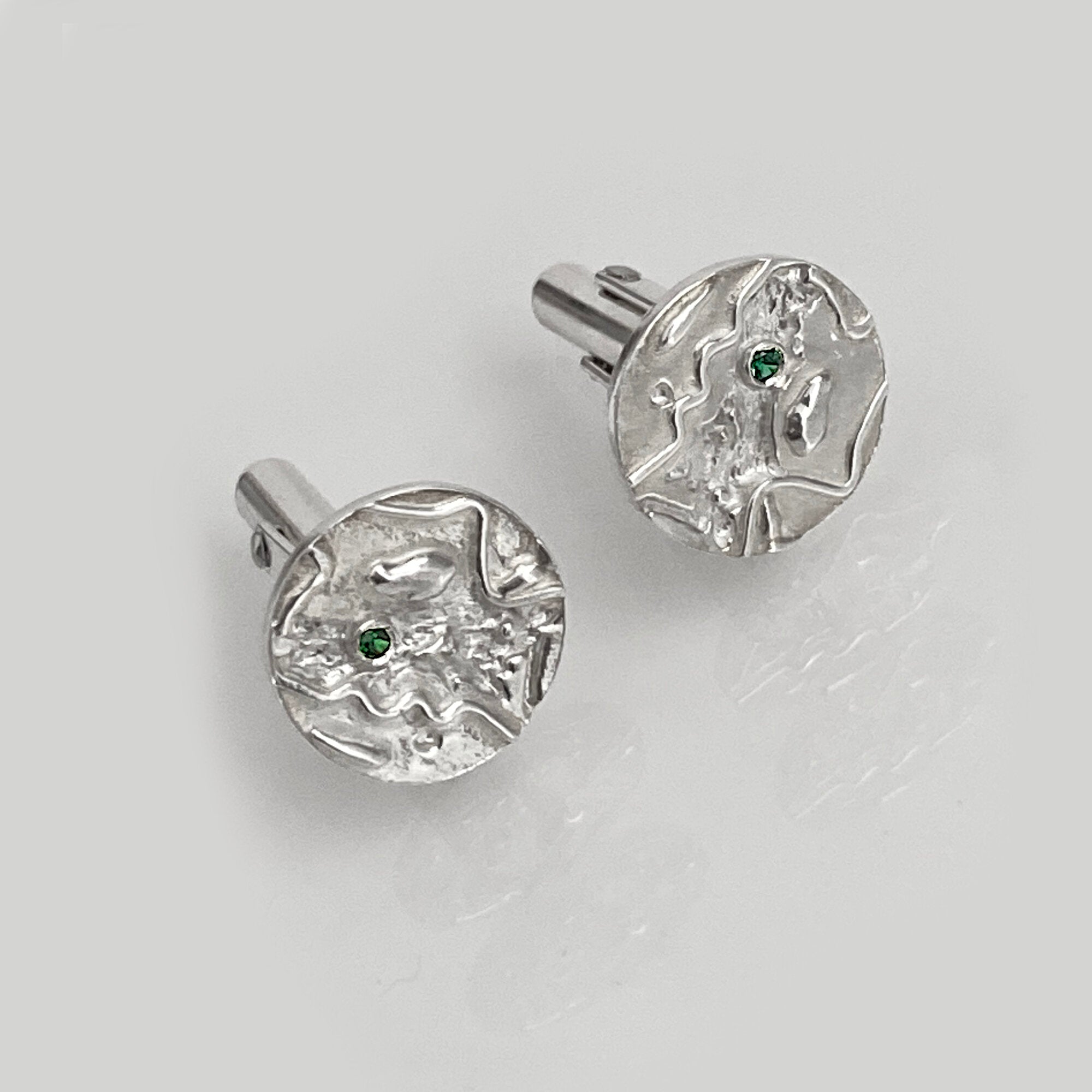 Martina Hamilton Lake Isle of Innisfree | Sterling Silver Cufflinks