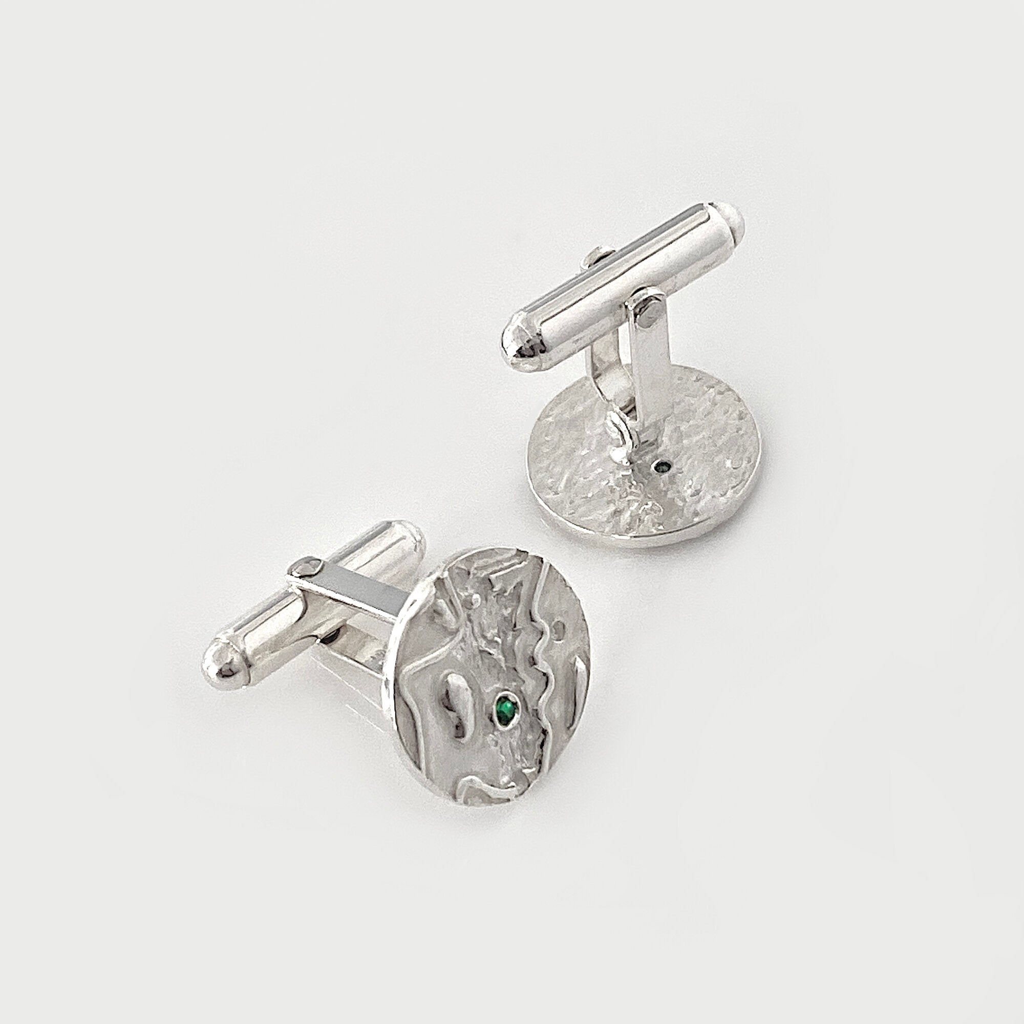 Martina Hamilton Lake Isle of Innisfree | Sterling Silver Cufflinks