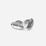 Martina Hamilton Leaf | Sterling Silver Cufflinks