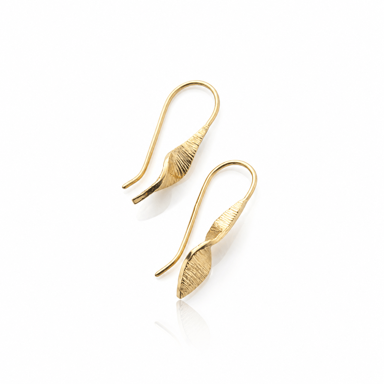 Martina Hamilton Bean Rí | 9ct Solid Gold Drop Earrings Small