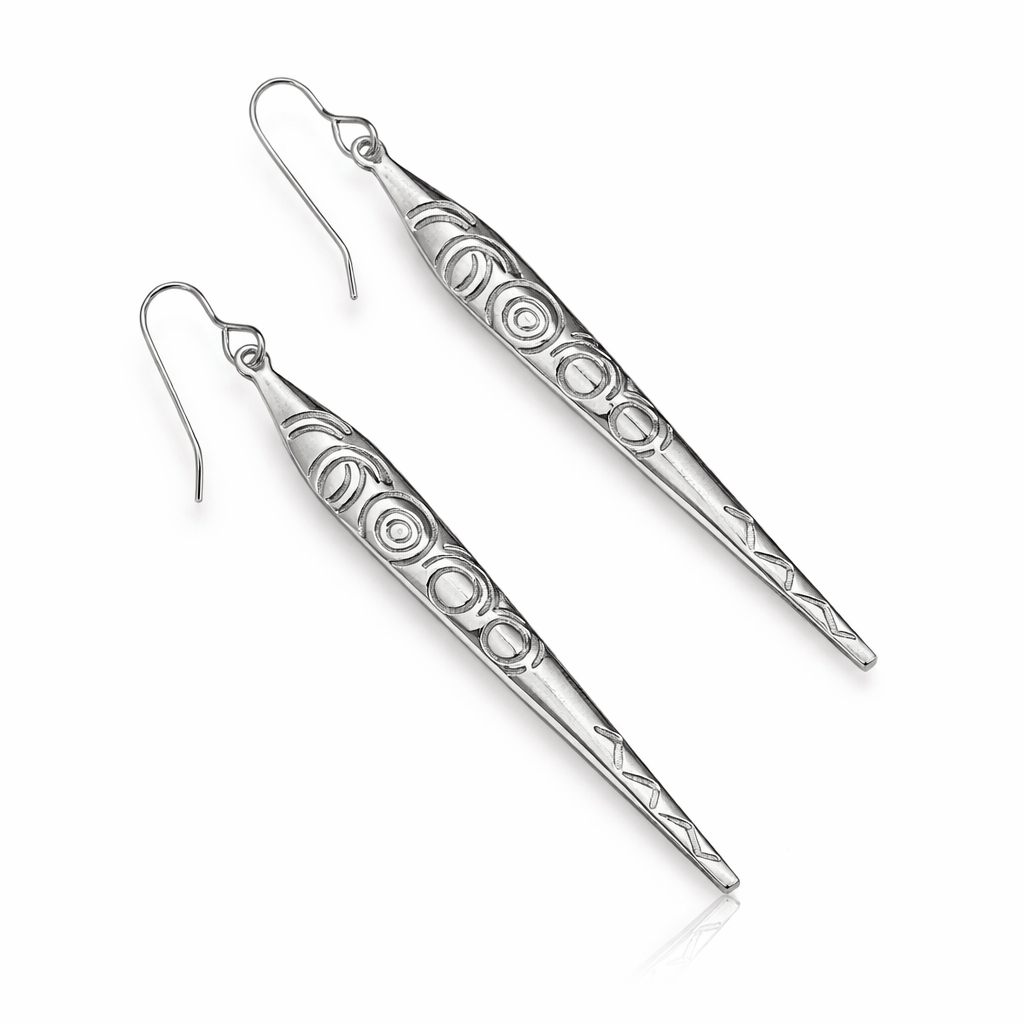 Martina Hamilton Carrowmore | Sterling Silver Drop Earrings Large