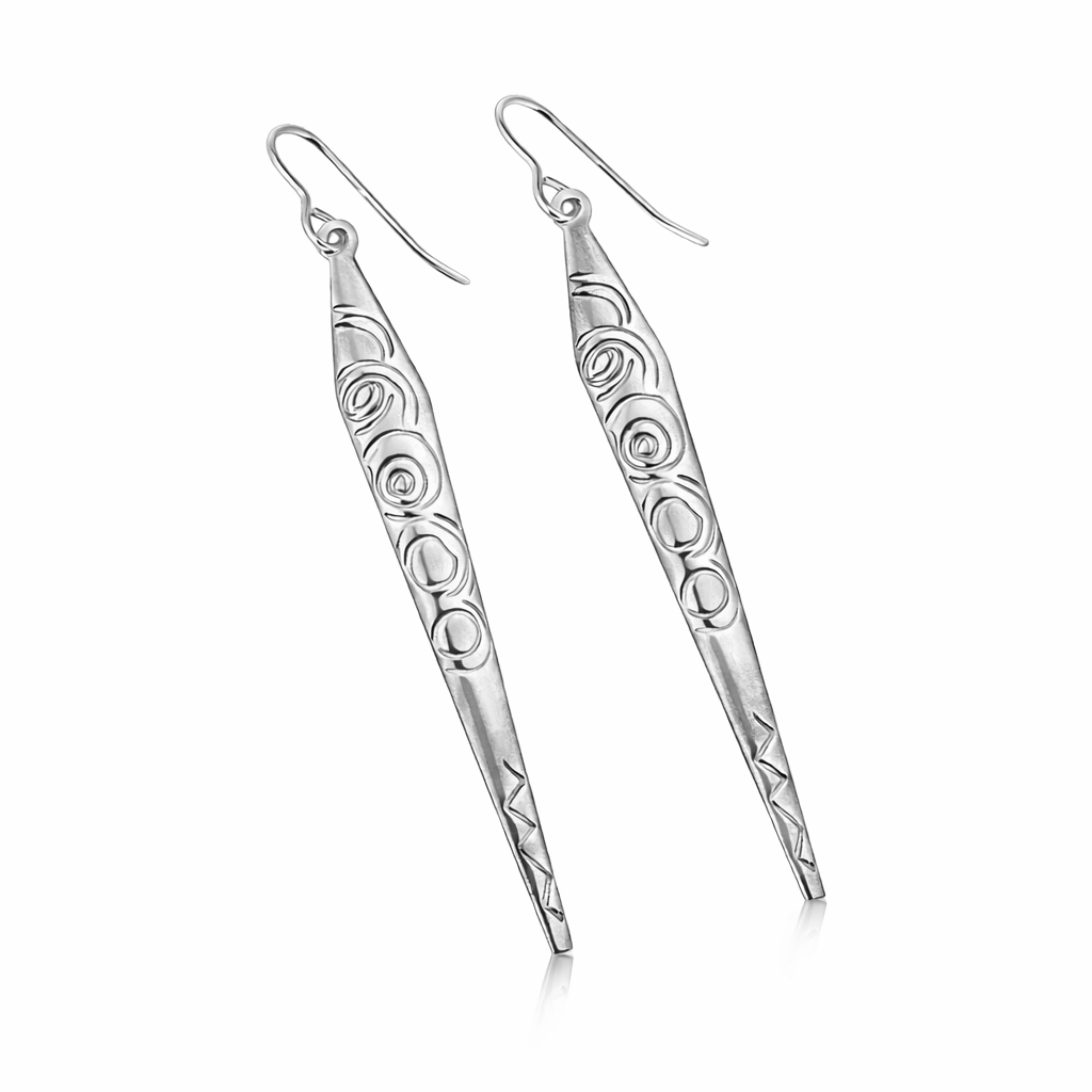 Martina Hamilton Carrowmore | Sterling Silver Drop Earrings Large