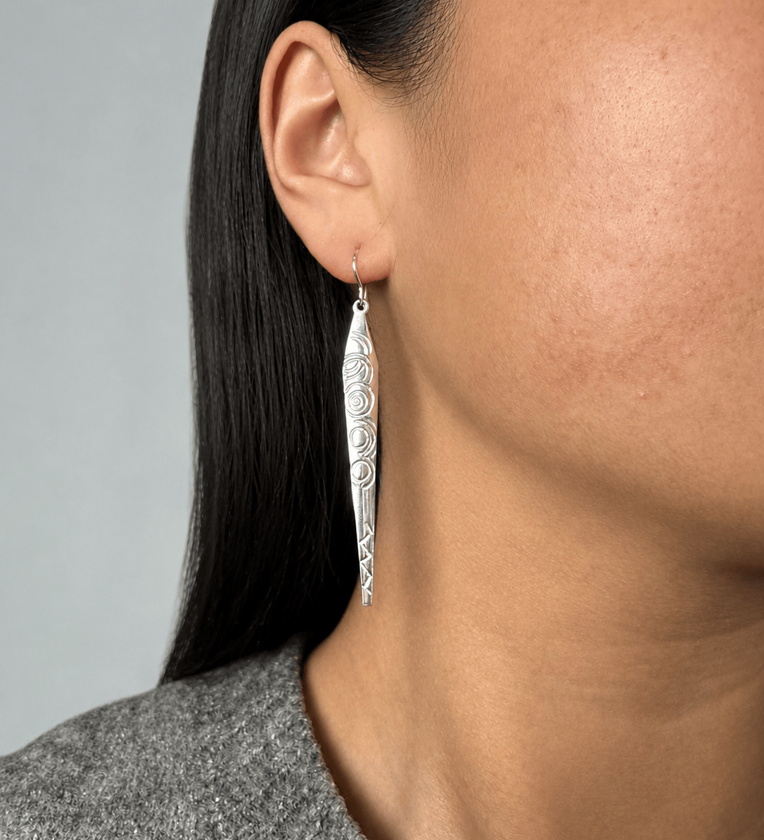 Martina Hamilton Carrowmore | Sterling Silver Drop Earrings Large