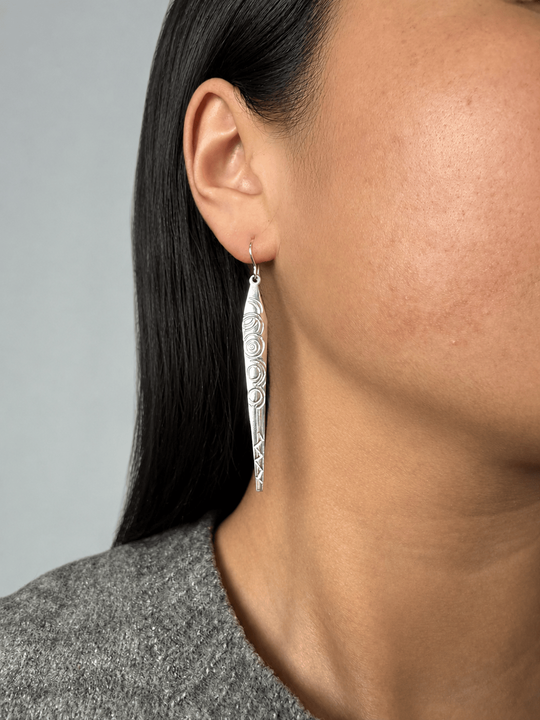 Martina Hamilton Carrowmore | Sterling Silver Drop Earrings Large