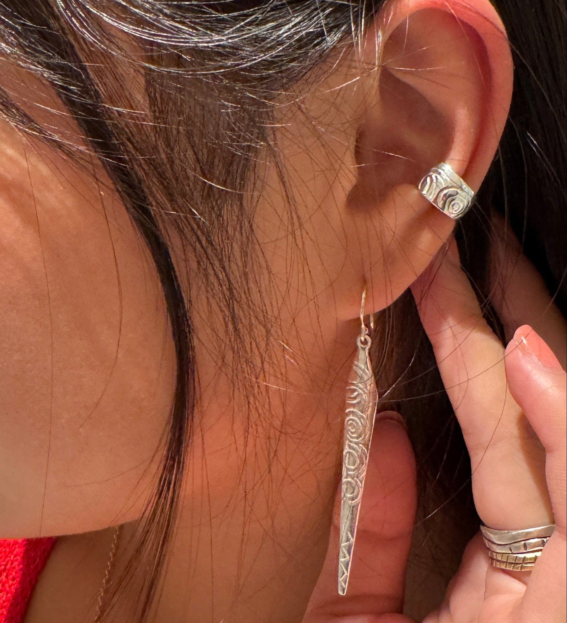 Martina Hamilton Carrowmore | Sterling Silver Earring Cuff Small