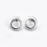 Martina Hamilton Croí Sliogán | Sterling Silver Stud Earrings Medium