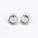 Martina Hamilton Croí Sliogán | Sterling Silver Stud Earrings Medium