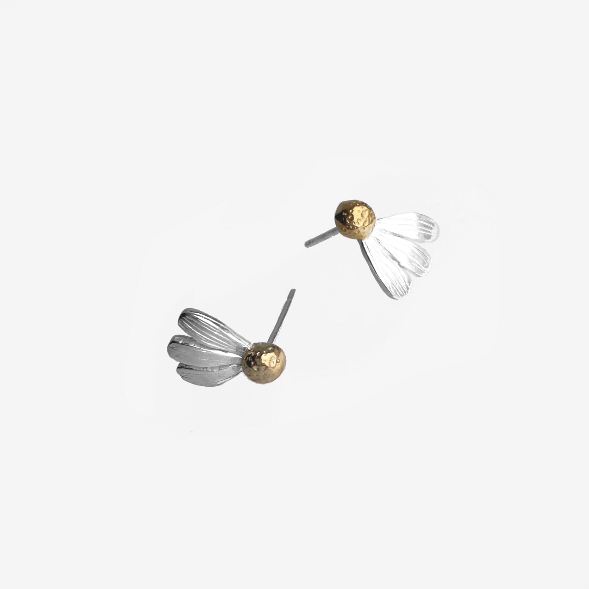 Martina Hamilton Daisy | Sterling Silver and 22ct Gold Plated Stud Earrings