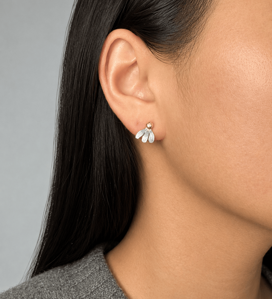 Martina Hamilton Daisy | Sterling Silver and 22ct Gold Plated Stud Earrings