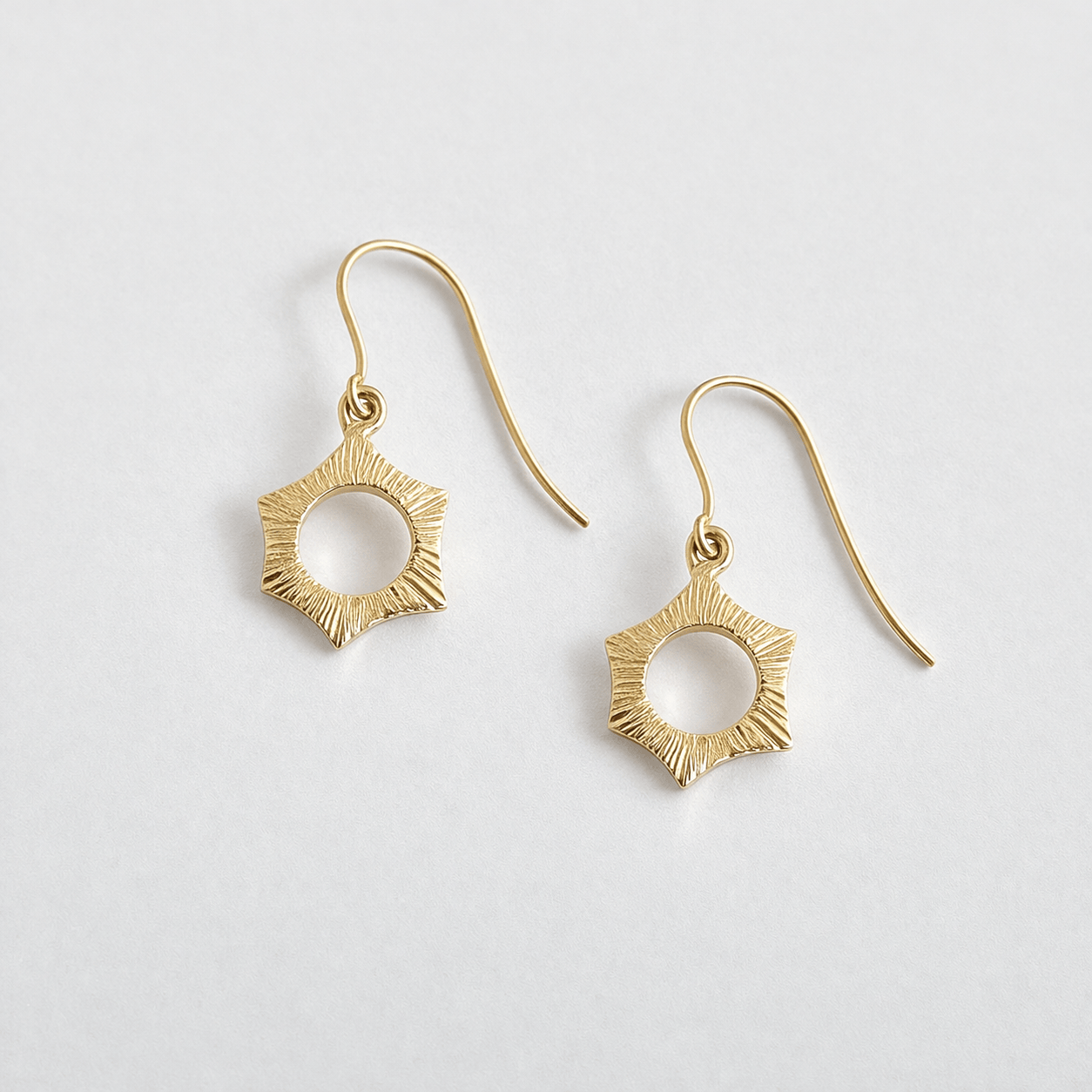 Martina Hamilton Ériu | 9ct Solid Gold Drop Earrings Small