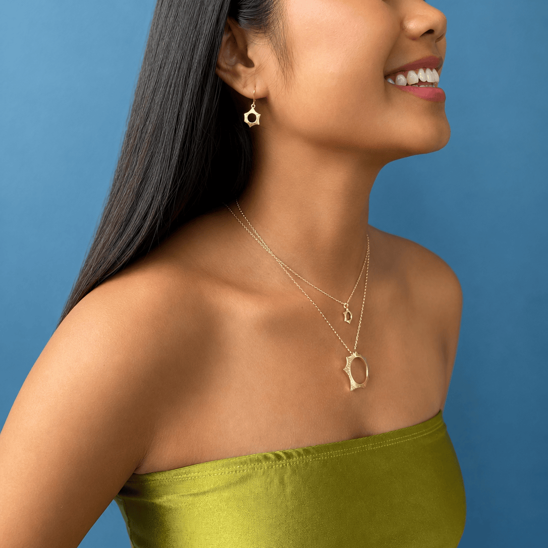 Martina Hamilton Ériu | 9ct Solid Gold Drop Earrings Small